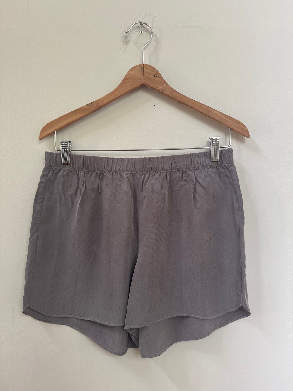 HAVEN Well Within Womens Med Gray Natural Luxe Lounge Sleep Pull-On Shorts